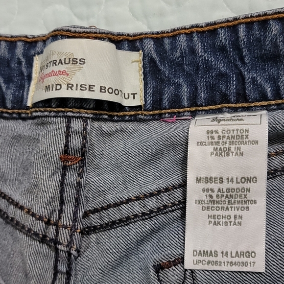 Levi's Mid Rise Boot Cut Jeans Sz 14 - Picture 3 of 8